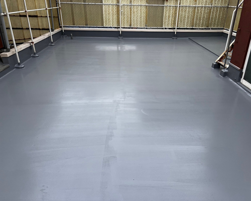 ウレタン塗膜防水施工後