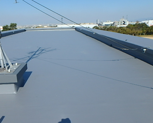 塩ビシート防水施工後